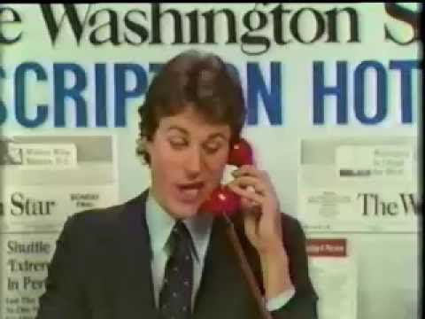 Washington Star newspaper commercial from 1981