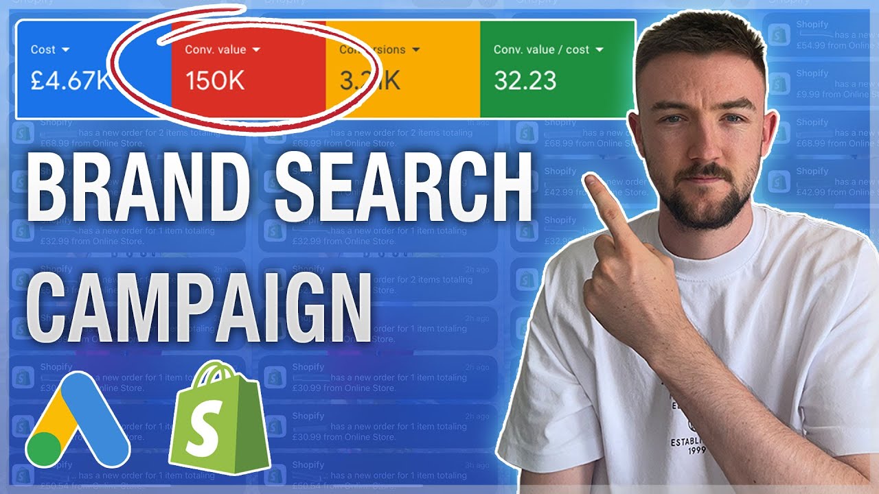 How I Got A 32 ROAS From A Brand Search Campaign - Setup Guide - Google Ads & Shopify Dropshipping