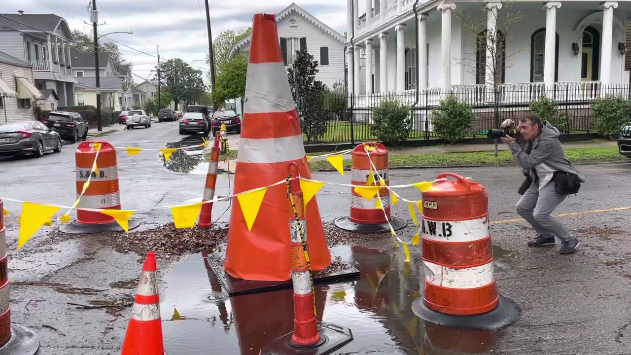 Giant Traffic Cone Appears Uptown