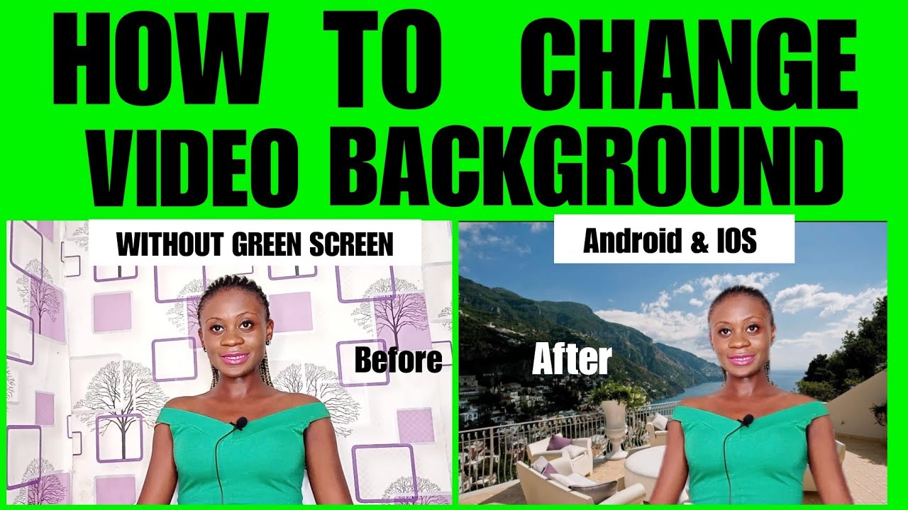 HOW TO CHANGE VIDEO BACKGROUND WITH ANY SMARTPHONE #SmartphoneEditing #VideoBackgroundChange