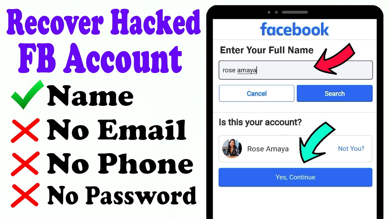 Hacked Facebook Account Recovery without number email @AppFixi ✅ Recover Hacked facebook  ⓕ🆔 - Guide