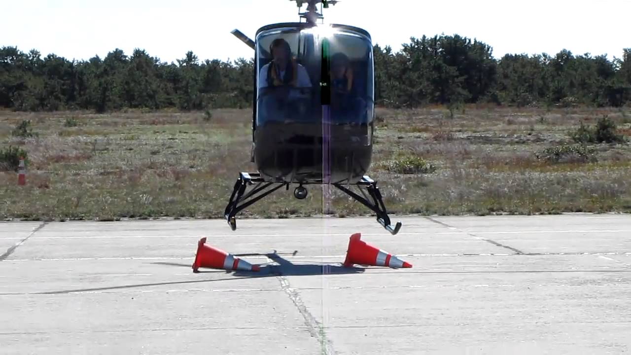 Helicopter Traffic Cone Tricks