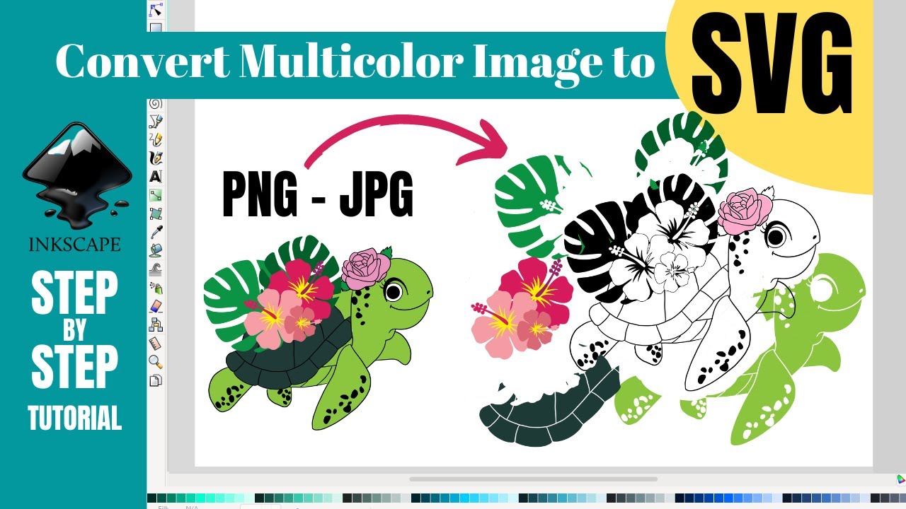 How to Convert Color Images to SVG in Inkscape | Covert JPG & PNG to SVG