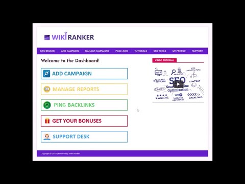 Wiki Ranker Review Demo - SEO Automatic Backlinks Builder Software Tool