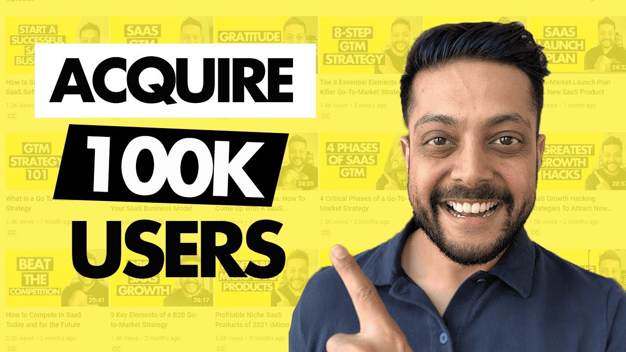Growth Hacking Strategy for SaaS Startups (How to Acquire 100K Users)