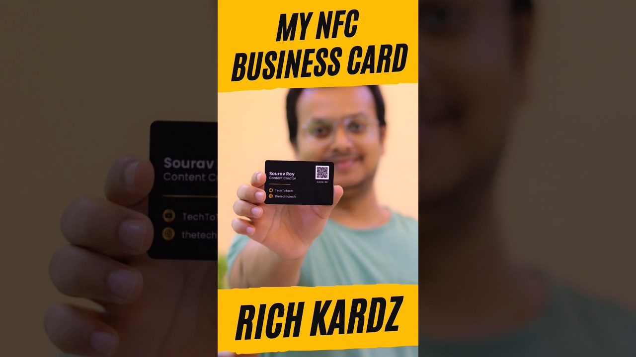 NFC Business Card by Rich Kardz. One Card for Life. #nfc #businesscard #richkardz