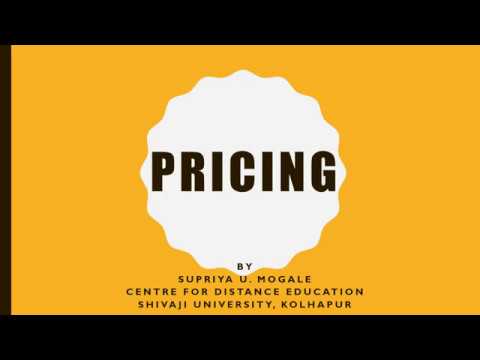 Pricing -Meaning, Objectives, Methods