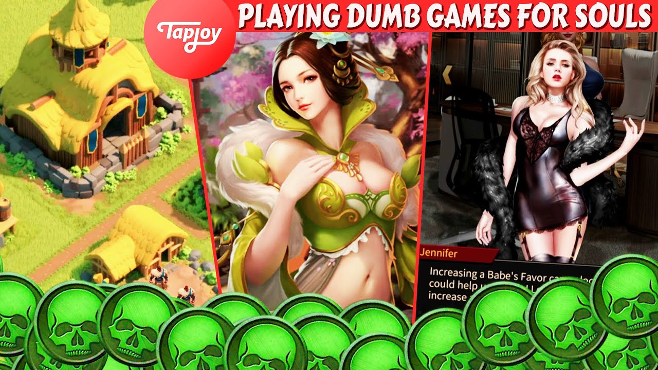I Tried to Earn Souls in MK Mobile by Playing DUMB GAMES. Are Tapjoy Offers Worth It? (Babe Favor)