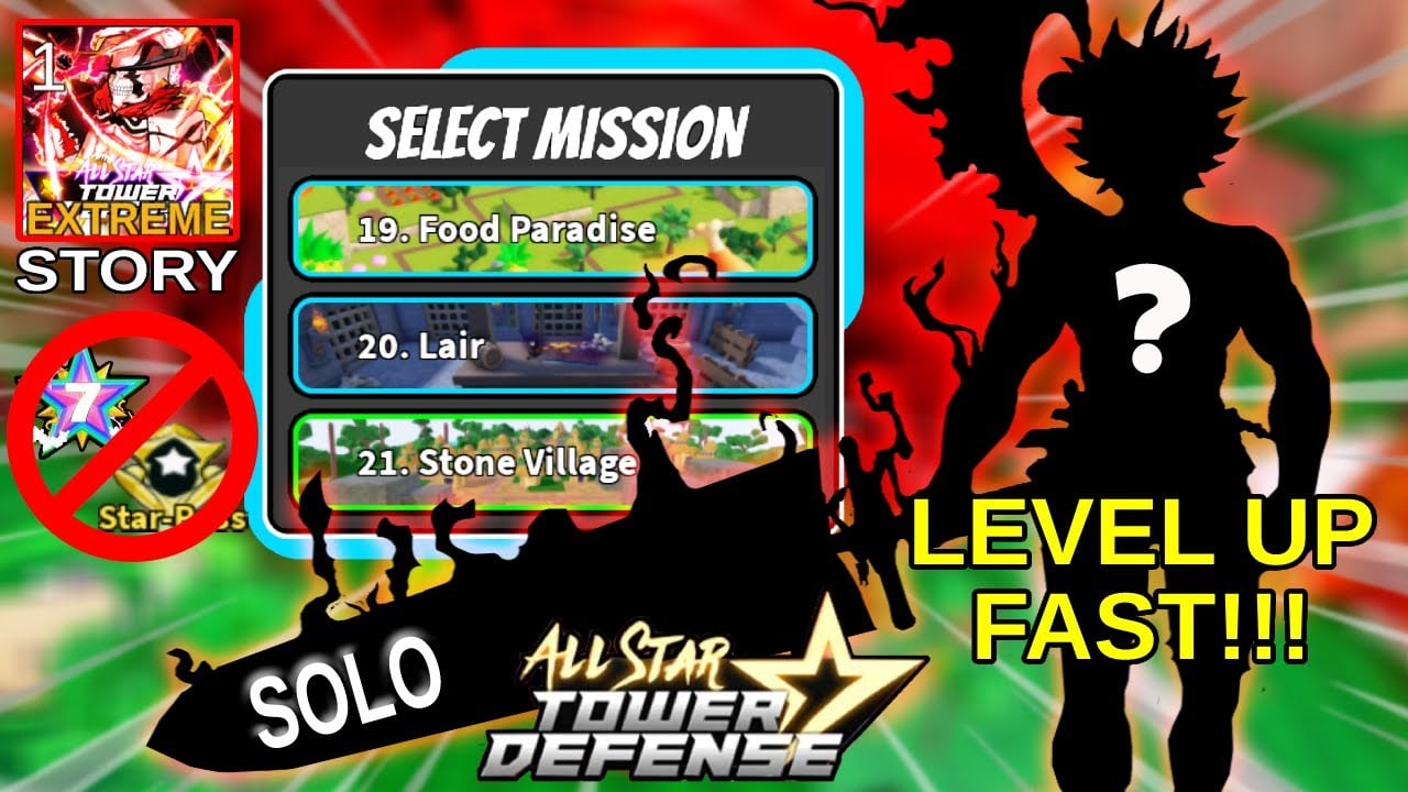 The Best BANNER UNIT Who Can Finish World 1 Story EXTREME | Level Up FAST! | All Star Tower Defense