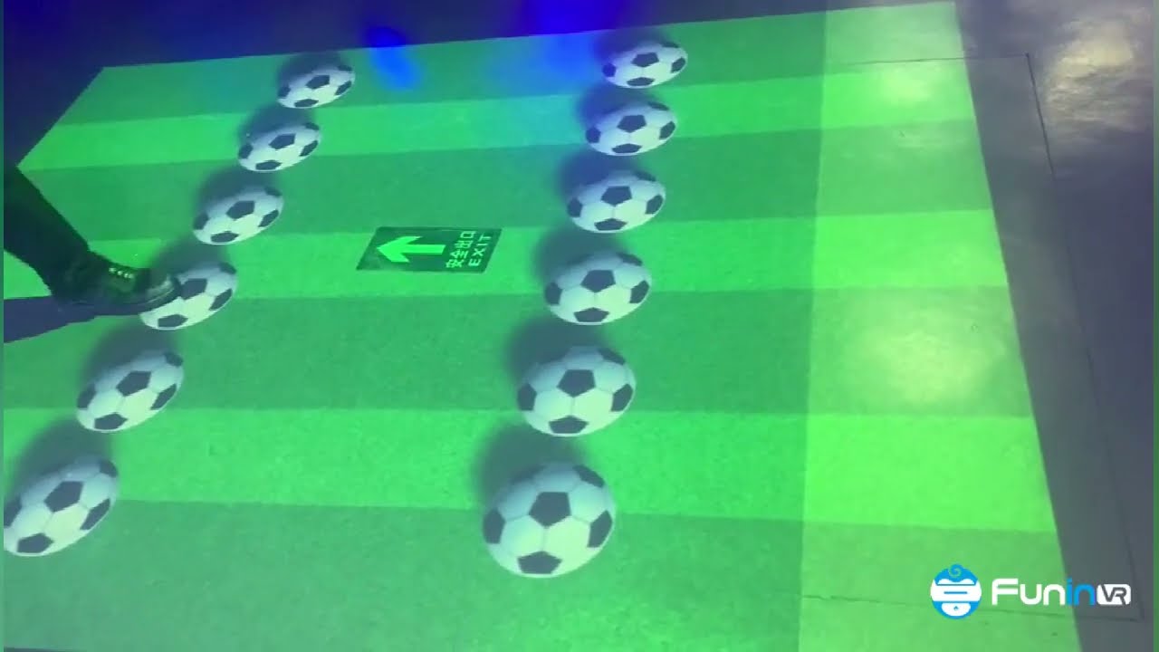 AR games simulator indoor play advertising interactive wall ground projection for kids