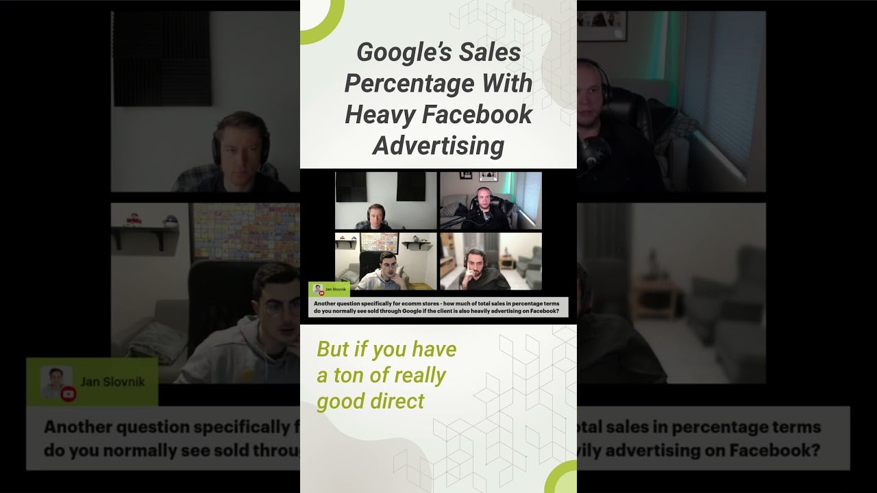 Google’s Sales Percentage With Heavy Facebook Advertising #shorts #googleads #ppc #facebookads