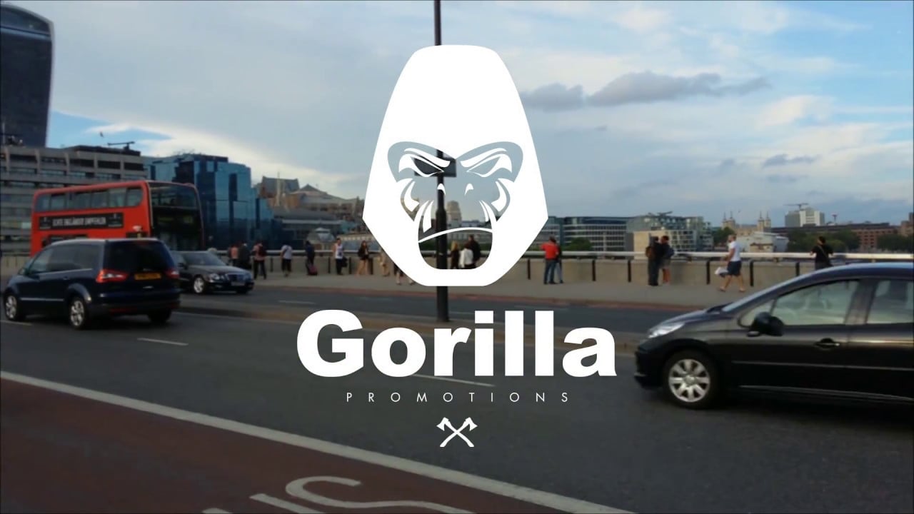 BUS MIT LOGO & CLAIM // GORILLA PROMOTIONS