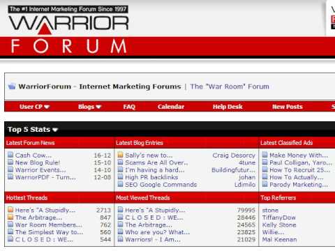 How To Get Free Traffic Using Warrior Forum