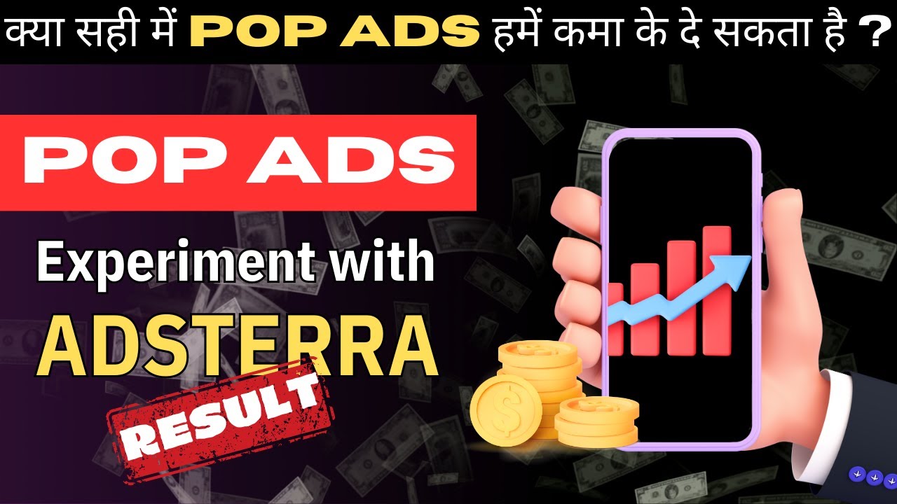 POP ADS with ADSTERRA  Direct Link | PROFIT or LOSS? | Result video - PART 2