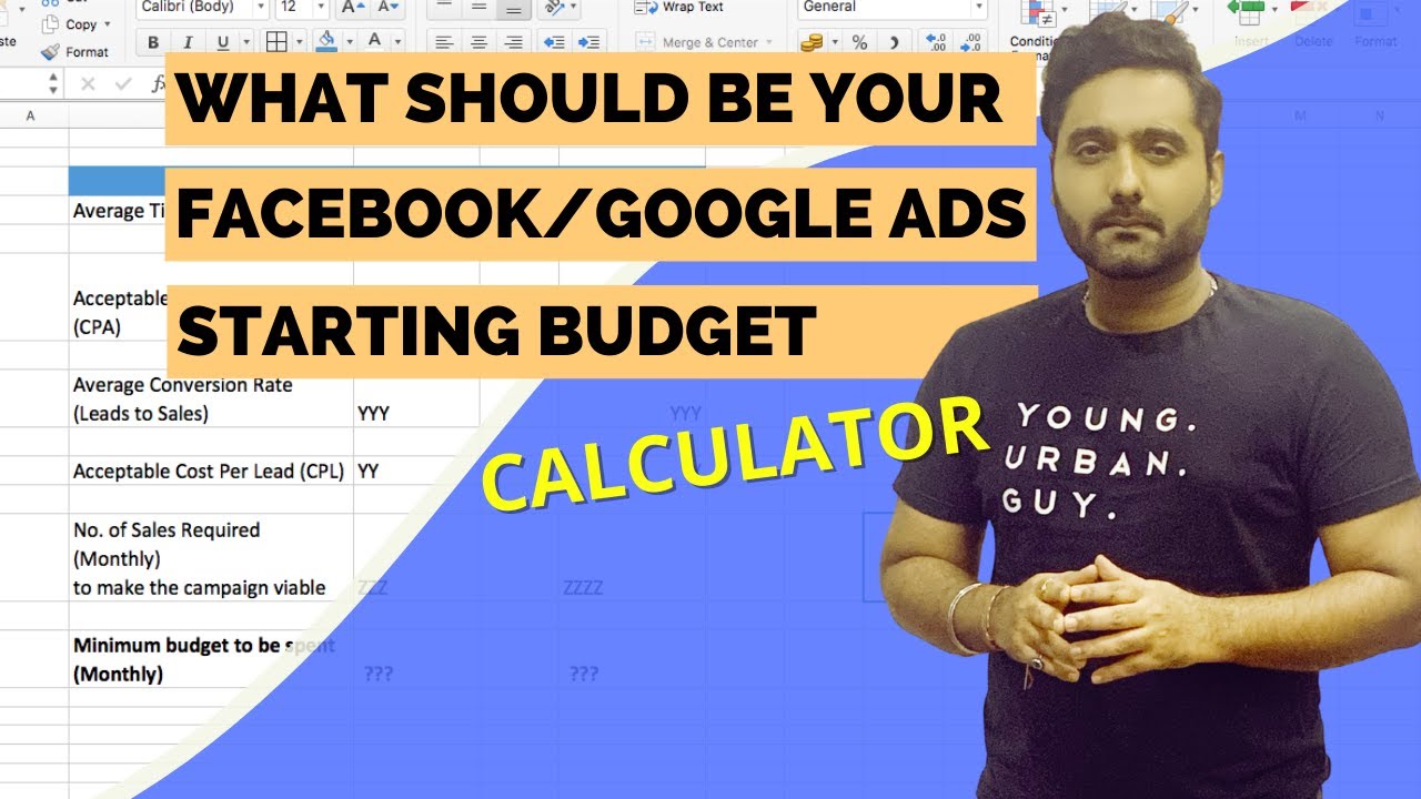 Calculate Facebook Ads Starting Budget - use this Simple Formula - Calculator