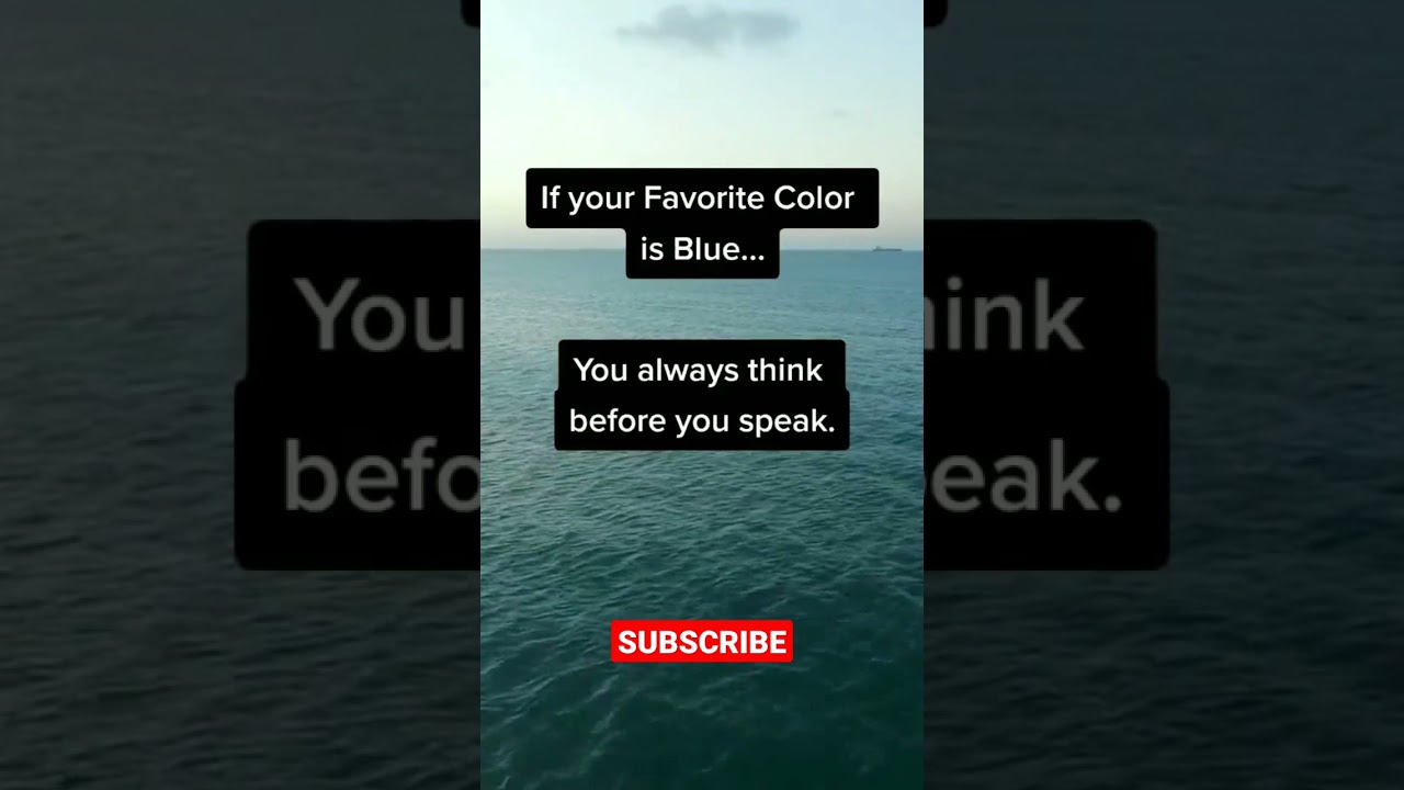 if your favorite color is blue... #shorts #facts #psychology
