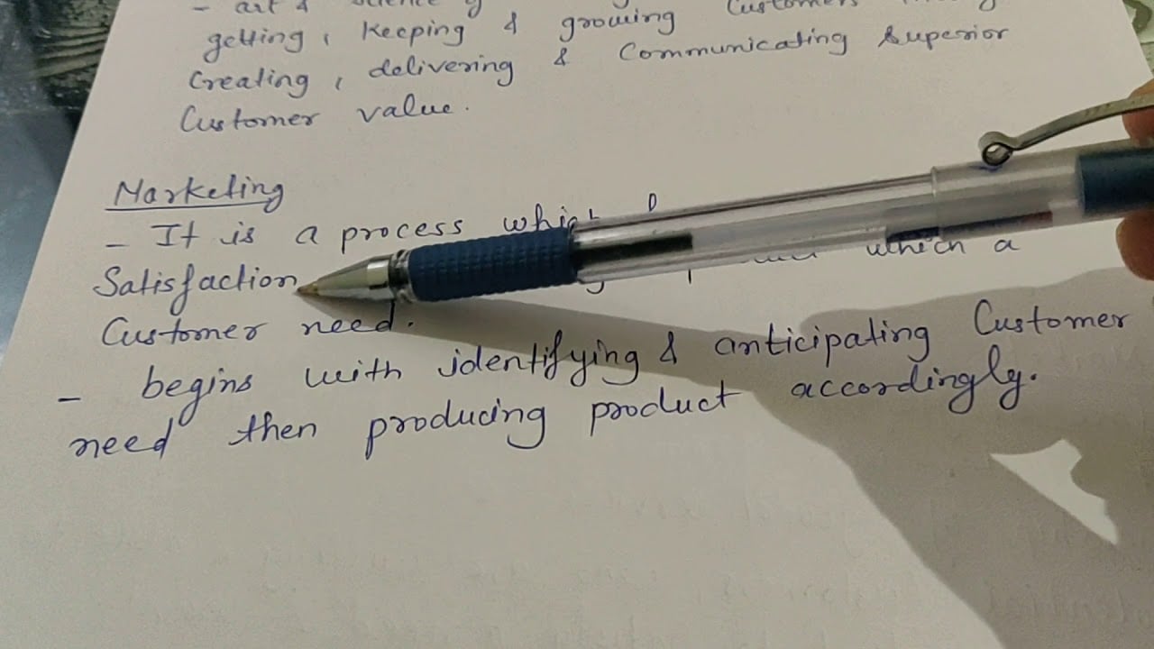 What is marketing? (Marketing management)
