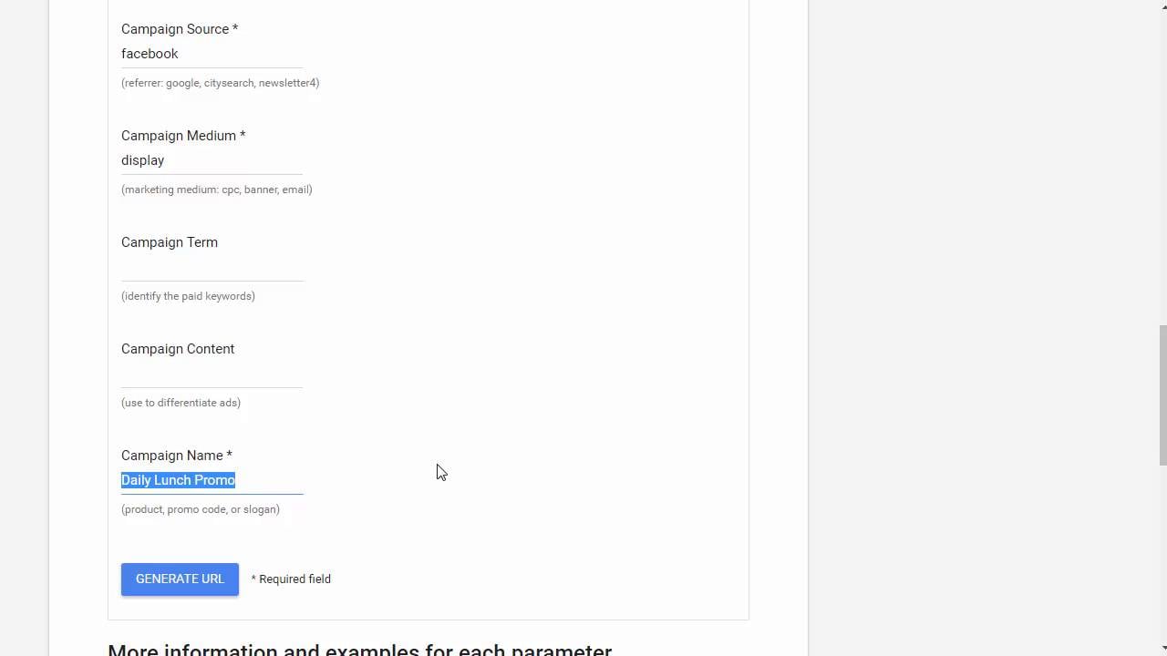 Campaign Tracking Setup - Google Analytics