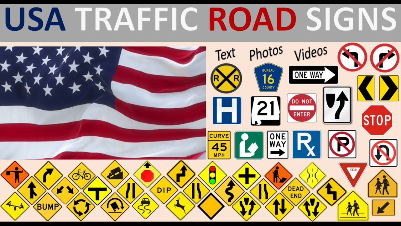 USA TRAFFIC ROAD SIGNS