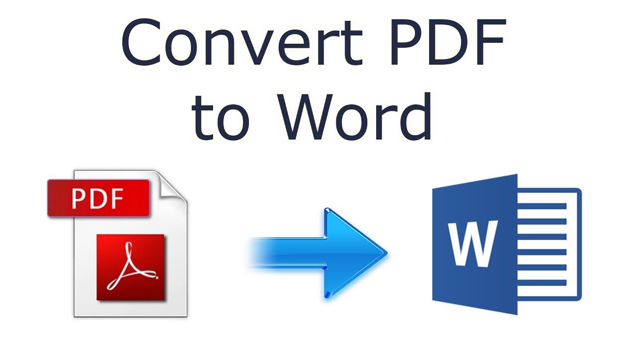 how to convert pdf to word