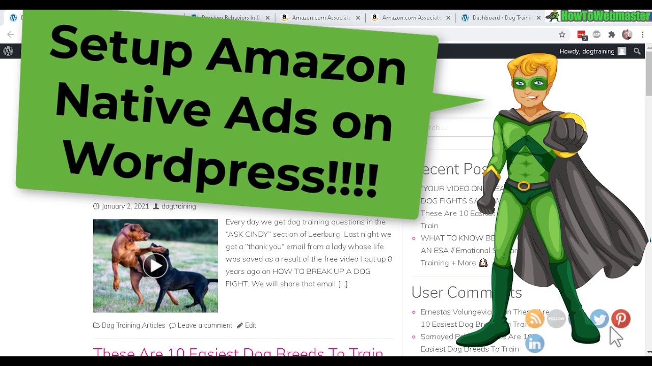 How to Add Amazon Affiliate Native Shopping Ads - Banners On WordPress Sites