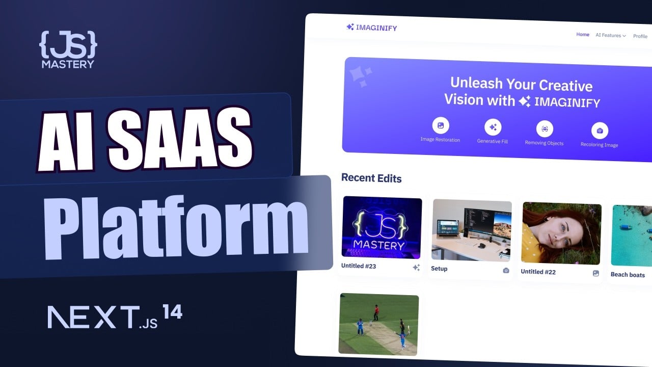 Build and Deploy a Full Stack AI SaaS Platform with Next js, TypeScript, Stripe