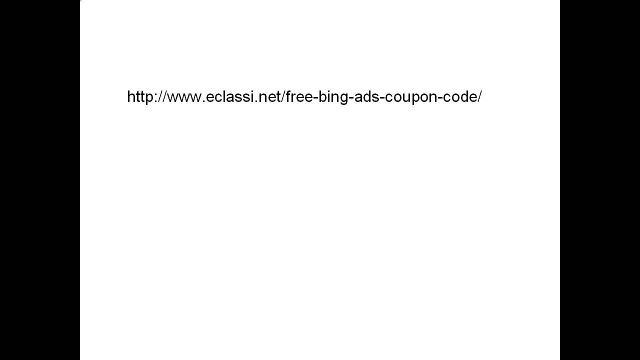 bing ads promo code