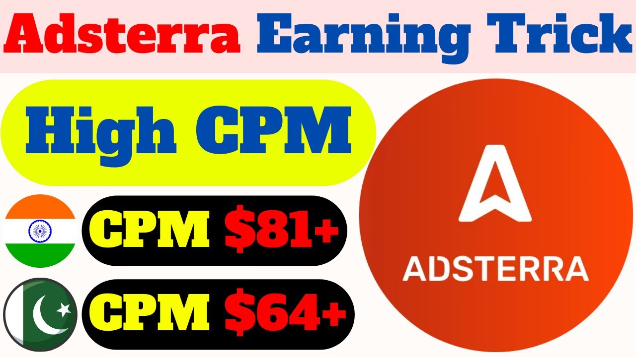Adsterra Earning Trick | Adsterra CPM Secrete Trick | Earn Money From Adsterra