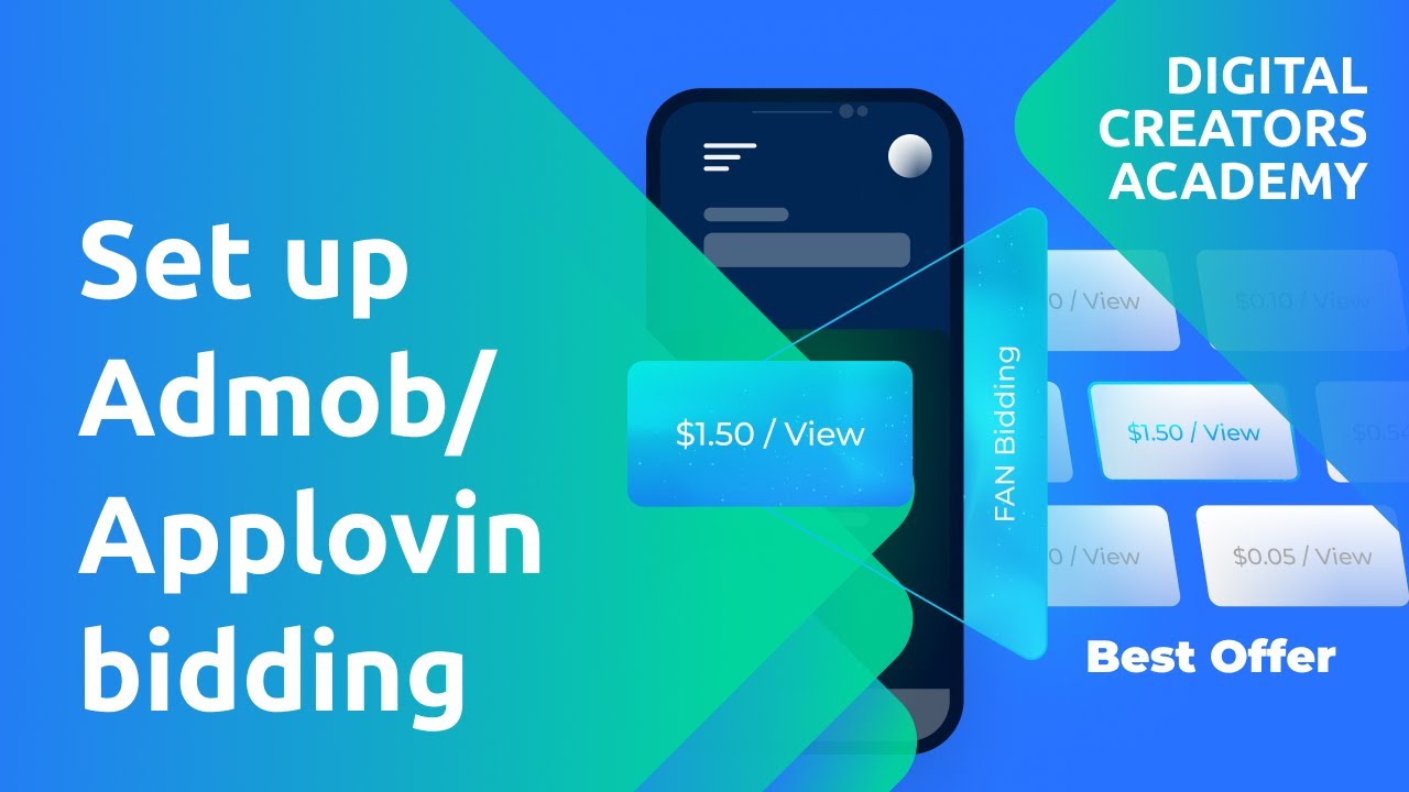 How to set up Admob/Applovin bidding and mediation at the Andromo builder.