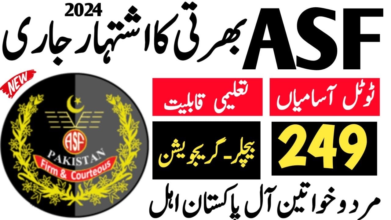 ASf inspector jobs 2024|air port security force ASF new inspector jobs