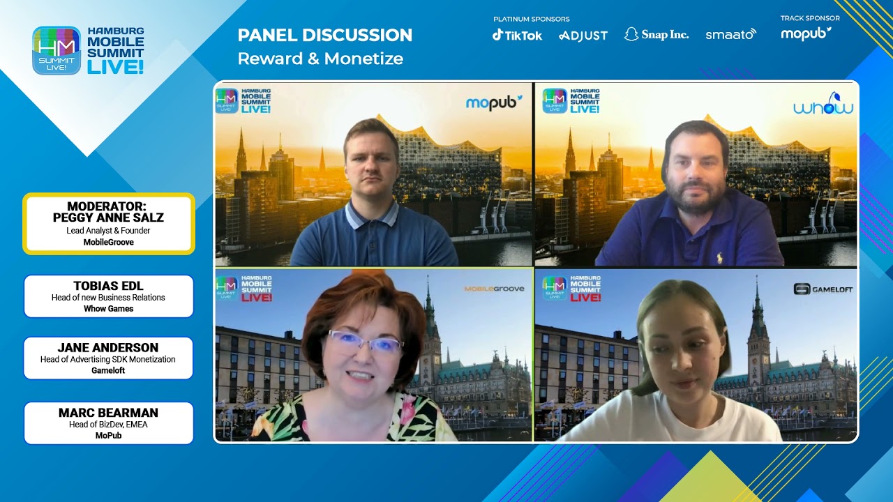 Panel: Reward & Monetize - Gameloft, MoPub, MobileGroove, Whow Games