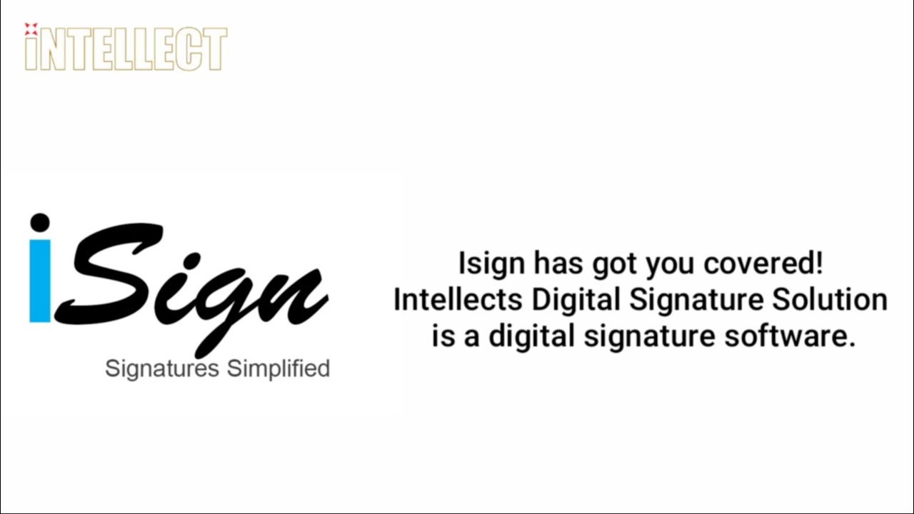 iSign | Intellect Bizware | Digital Signature Solution | SAP