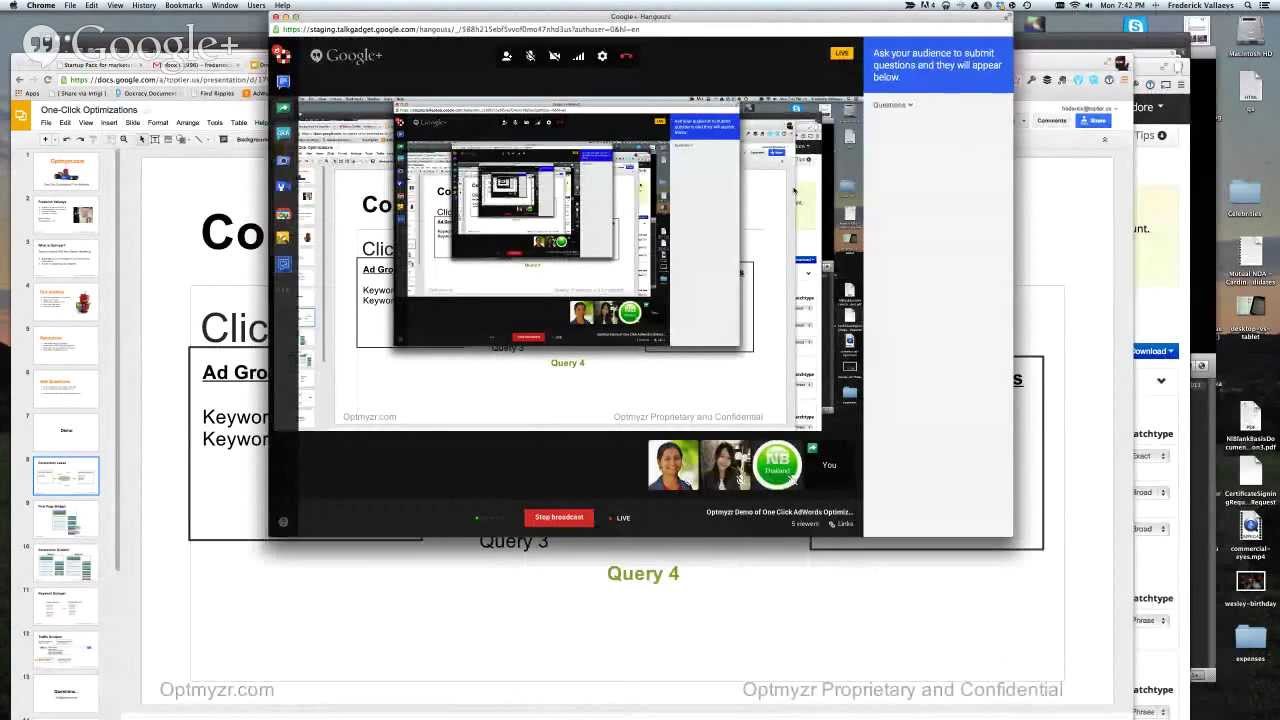 Optmyzr Demo of One Click AdWords Optimizations