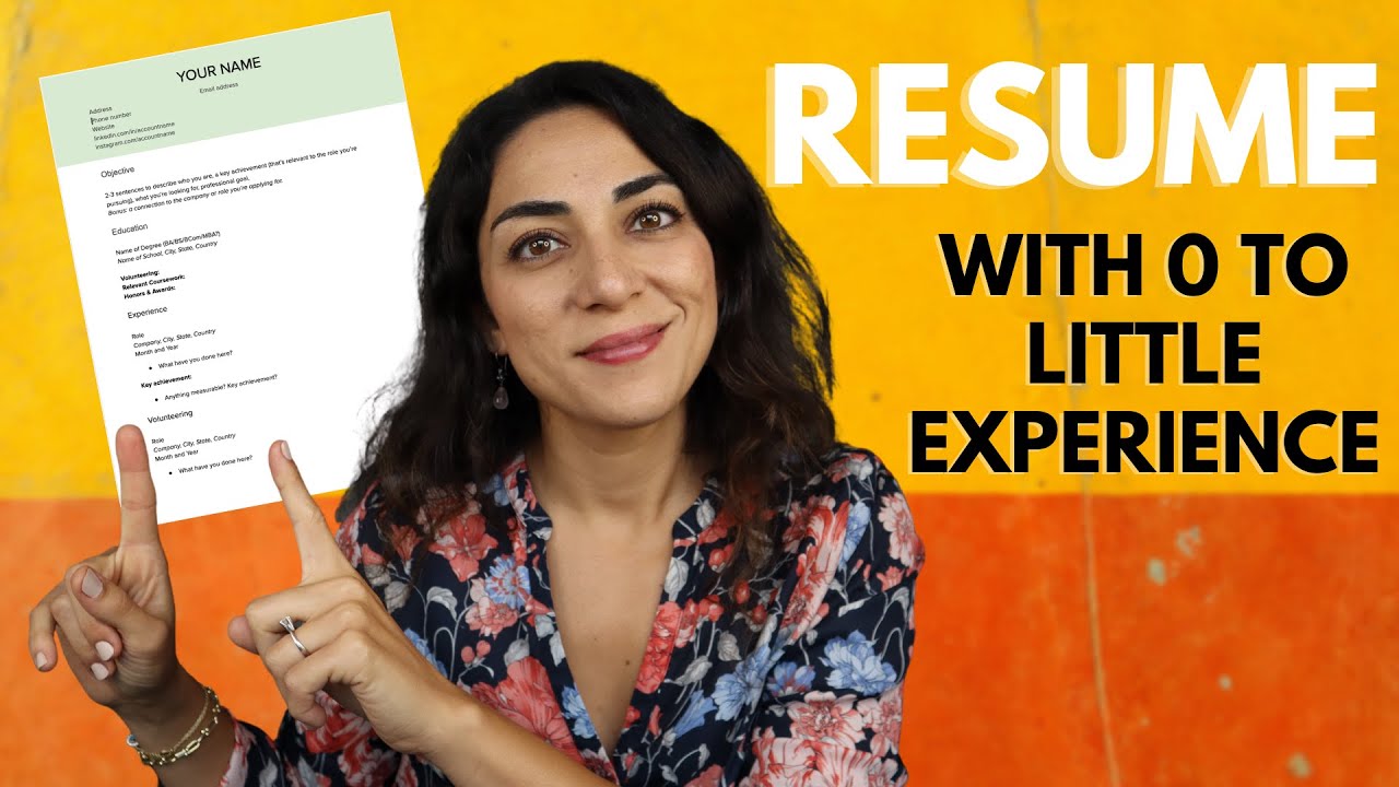 How to Create a [Marketing] Resume with NO Experience