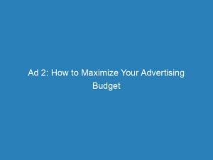 ad 2 how to maximize your advertising budget 148360