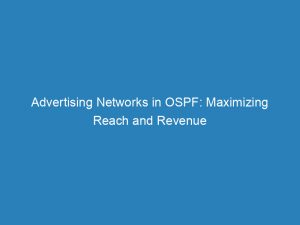 advertising networks in ospf maximizing reach and revenue 144257