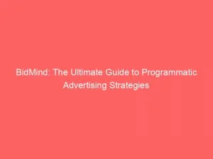 Bidmind The Ultimate Guide To Programmatic Advertising Strategies 146612