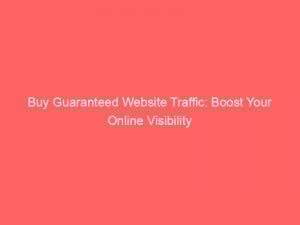 Buy Guaranteed Website Traffic Boost Your Online Visibility 145042