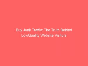 buy junk traffic the truth behind lowquality website visitors 144903