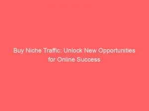 buy niche traffic unlock new opportunities for online success 144869