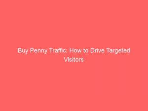 buy penny traffic how to drive targeted visitors 145661