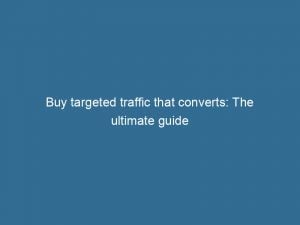 buy targeted traffic that converts the ultimate guide 143442