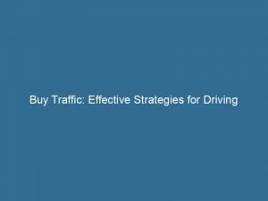 Buy Traffic Effective Strategies For Driving Website Engagement 143824