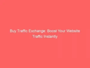 Buy Traffic Exchange Boost Your Website Traffic Instantly 144184