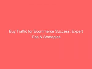 buy traffic for ecommerce success expert tips strategies 144588