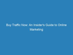 buy traffic now an insiders guide to online marketing 144466