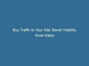 Buy Traffic To Your Site Boost Visibility Grow Sales 144040