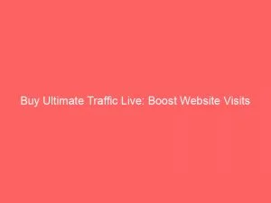 Buy Ultimate Traffic Live Boost Website Visits Instantly 145729