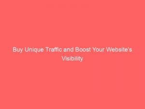 buy unique traffic and boost your websites visibility 144170