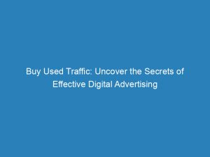 buy used traffic uncover the secrets of effective digital advertising 144913